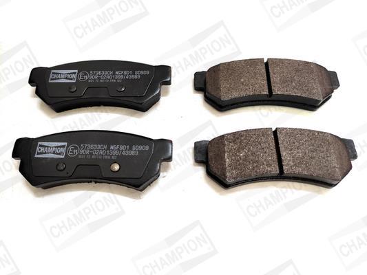 Jeu de 4 plaquettes de frein CHAMPION  ref. 573633CH