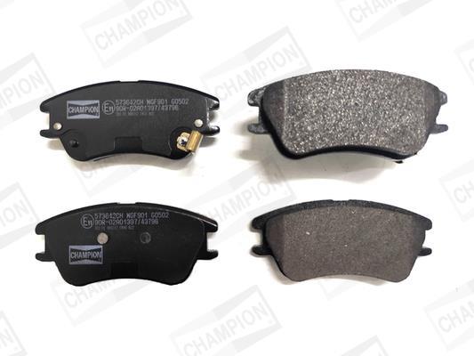 Jeu de 4 plaquettes de frein CHAMPION ref. 573642CH