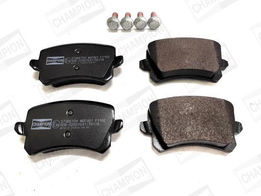 Jeu de 4 plaquettes de frein CHAMPION ref. 573667CH