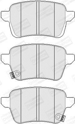 Jeu de 4 plaquettes de frein CHAMPION  ref. 573689CH