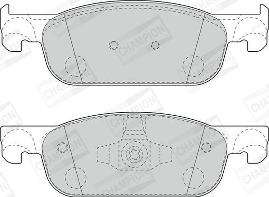 Jeu de 4 plaquettes de frein CHAMPION ref. 573696CH