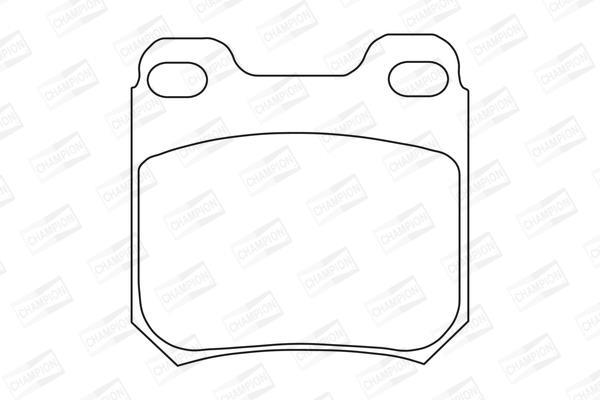 Jeu de 4 plaquettes de frein CHAMPION  ref. 573709CH