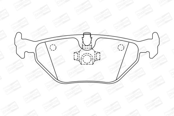 Jeu de 4 plaquettes de frein CHAMPION ref. 573716CH