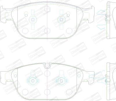 Jeu de 4 plaquettes de frein CHAMPION ref. 573775CH