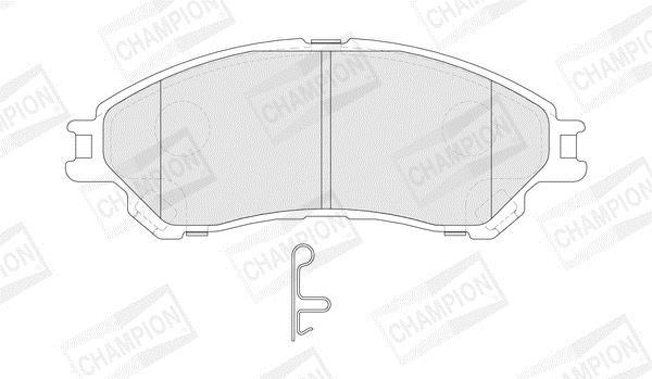 Jeu de 4 plaquettes de frein CHAMPION ref. 573777CH