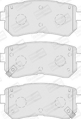 Jeu de 4 plaquettes de frein CHAMPION ref. 573830CH