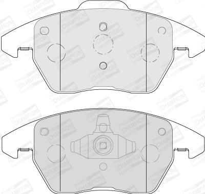 Jeu de 4 plaquettes de frein CHAMPION ref. 573852CH