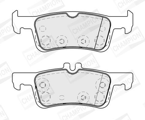 Jeu de 4 plaquettes de frein CHAMPION  ref. 573872CH