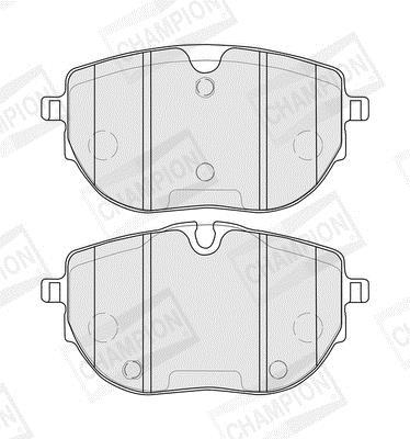 Jeu de 4 plaquettes de frein CHAMPION  ref. 574085CH