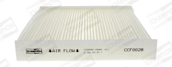 Filtre d'habitacle (Filtre à pollen) CHAMPION ref. CCF0028