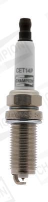 Jeu de 4 bougies d'allumage CHAMPION  ref. CET14PSB