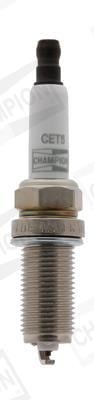 Jeu de 4 bougies d'allumage CHAMPION  ref. CET5SB