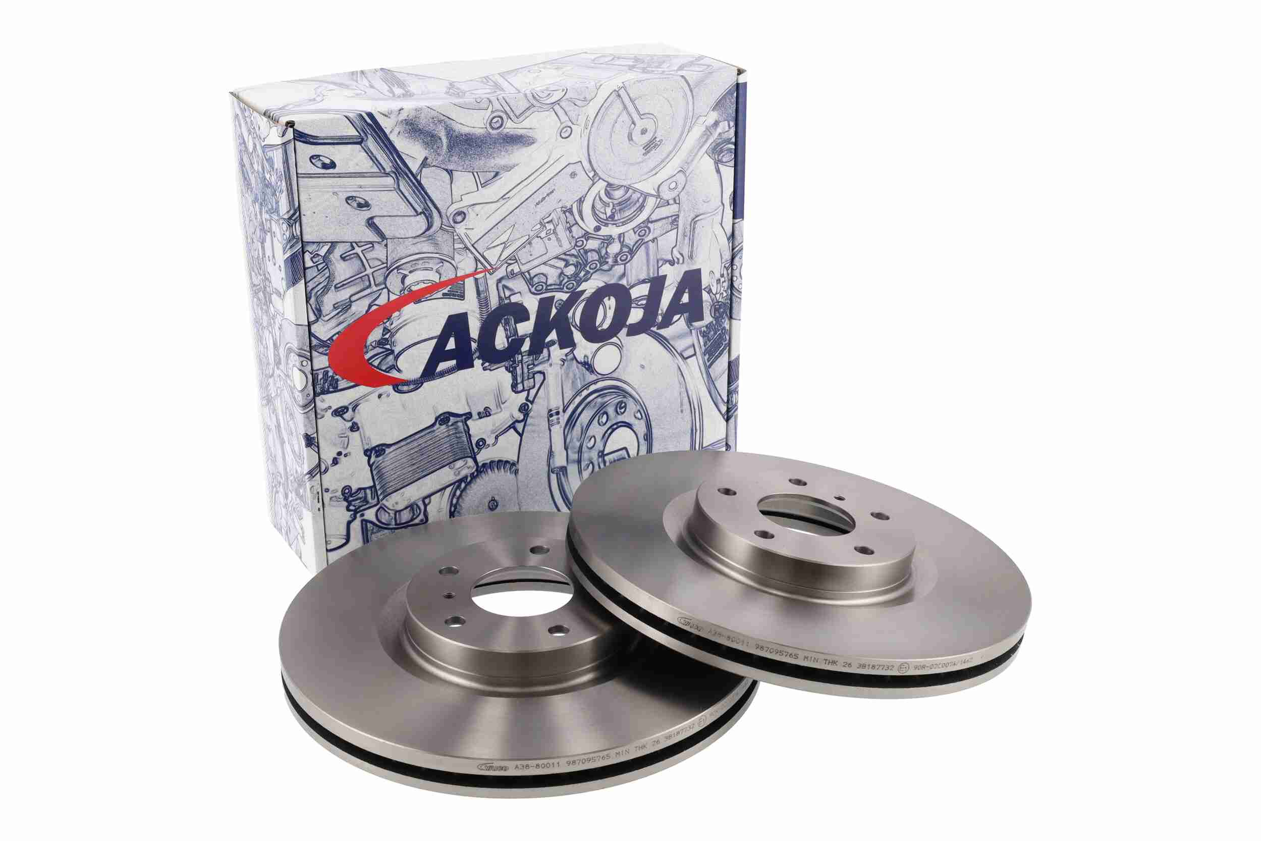 Discos de travão ACKOJA ref. A38-80011