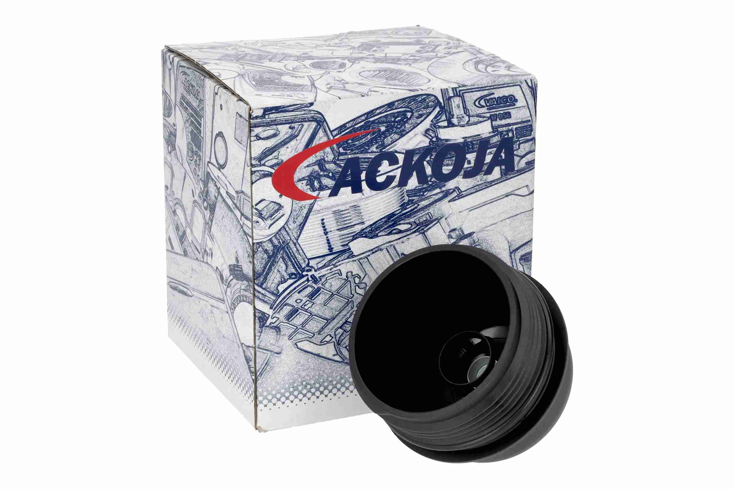Cubierta, caja filtro de aceite (Cuerpo filtro de aceite) ACKOJA ref. A52-9618