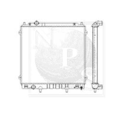 Radiateur moteur (Radiateur de refroidissement) NIPPON PIECES SERVICES ref. H156I35