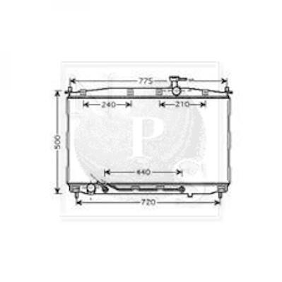 Radiateur moteur (Radiateur de refroidissement) NIPPON PIECES SERVICES ref. H156I55