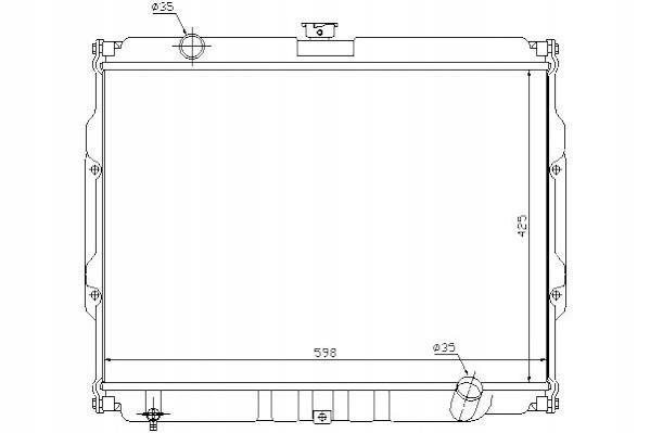 Radiateur moteur (Radiateur de refroidissement) NIPPON PIECES SERVICES ref. H156I57