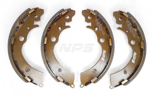 Jeu de 4 mâchoires de frein (Garniture de frein à tambour) NIPPON PIECES SERVICES ref. H350A04