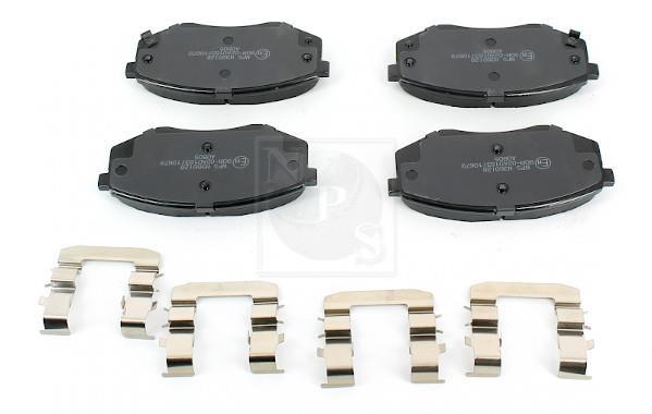 Jeu de 4 plaquettes de frein NIPPON PIECES SERVICES ref. H360I28
