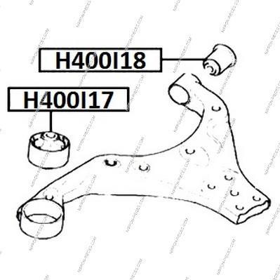 Silent bloc de suspension NIPPON PIECES SERVICES H400I18