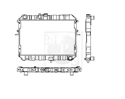 Radiateur moteur (Radiateur de refroidissement) NIPPON PIECES SERVICES ref. M156A16