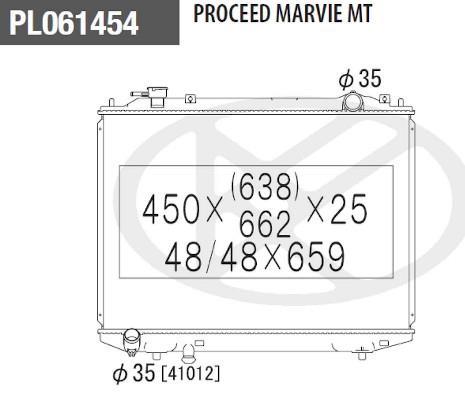 Radiateur moteur (Radiateur de refroidissement) NIPPON PIECES SERVICES ref. M156A56