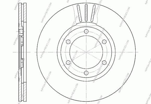 Discos de freno NIPPON PIECES SERVICES ref. M330A26