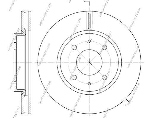 Discos de freno NIPPON PIECES SERVICES ref. M330I50