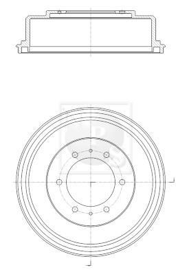 Tambour de frein NIPPON PIECES SERVICES ref. M340I04