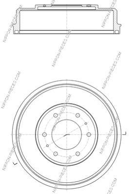 Tambour de frein NIPPON PIECES SERVICES ref. M340I05