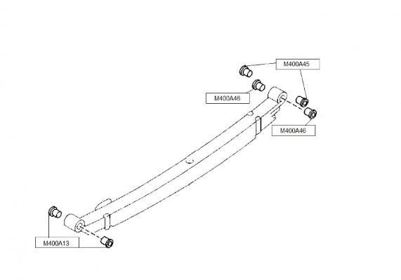 Silent bloc de suspension NIPPON PIECES SERVICES M400A13