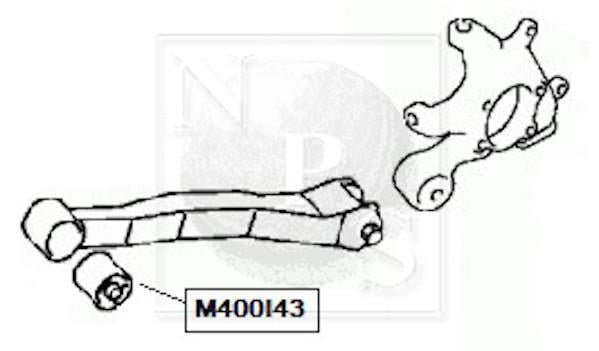 Silent bloc de suspension NIPPON PIECES SERVICES M400I43