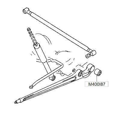 Silent bloc de suspension NIPPON PIECES SERVICES ref. M400I87