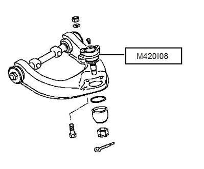 Rotule de suspension (Rotule de pivot) NIPPON PIECES SERVICES M420I08