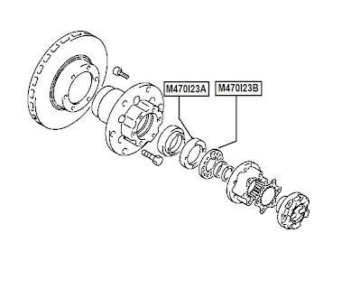 Roulement de roue NIPPON PIECES SERVICES M470I23B