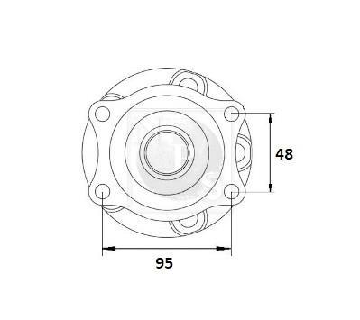 Cojinete de rueda NIPPON PIECES SERVICES ref. M471I46
