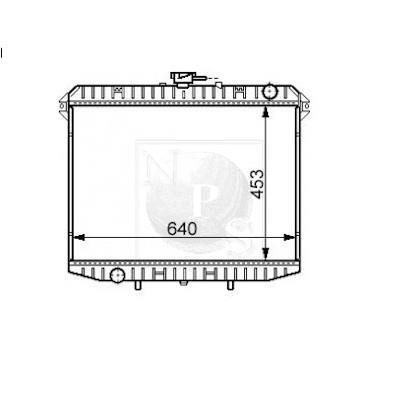 Radiateur moteur (Radiateur de refroidissement) NIPPON PIECES SERVICES ref. N156N66