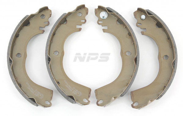 Jeu de 4 mâchoires de frein (Garniture de frein à tambour) NIPPON PIECES SERVICES ref. N350N87