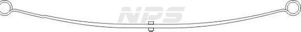 Lâmina de mola NIPPON PIECES SERVICES ref. N460N13