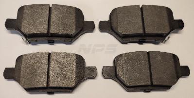 Jeu de 4 plaquettes de frein NIPPON PIECES SERVICES ref. O361L01