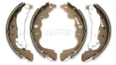 Jeu de 4 mâchoires de frein (Garniture de frein à tambour) NIPPON PIECES SERVICES ref. R350T01