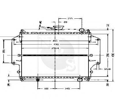 Radiateur moteur (Radiateur de refroidissement) NIPPON PIECES SERVICES ref. S156I04