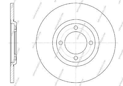 Discos de freno NIPPON PIECES SERVICES ref. T330A10