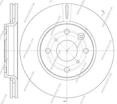 Discos de freno NIPPON PIECES SERVICES ref. T330A140