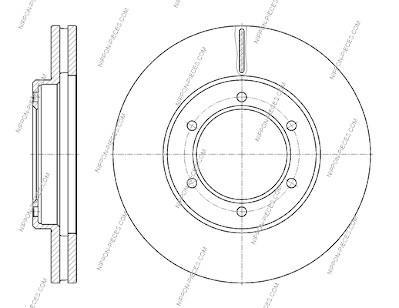 Discos de freno NIPPON PIECES SERVICES ref. T330A159