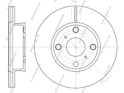 Discos de freno NIPPON PIECES SERVICES ref. T330A66