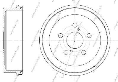 Tambour de frein NIPPON PIECES SERVICES ref. T340A06