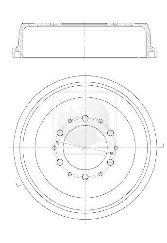 Tambour de frein NIPPON PIECES SERVICES ref. T340A07