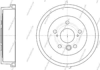 Tambour de frein NIPPON PIECES SERVICES ref. T340A12