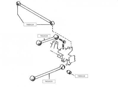 Silent bloc de suspension NIPPON PIECES SERVICES T400A134